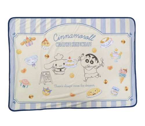 クレヨンしんちゃん×シナモロール ブランケット | クレヨンしんちゃん